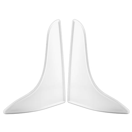 Prime-Line 10-3/4 in., White Plastic, Curved Splash Guard Accessory 1 Set M 6086